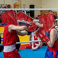 Vista 6 de Set de protección para la cabeza y guantes de boxeo Arrowbash para niños, guantes de boxeo de 6 oz y protección para la cabeza de lucha