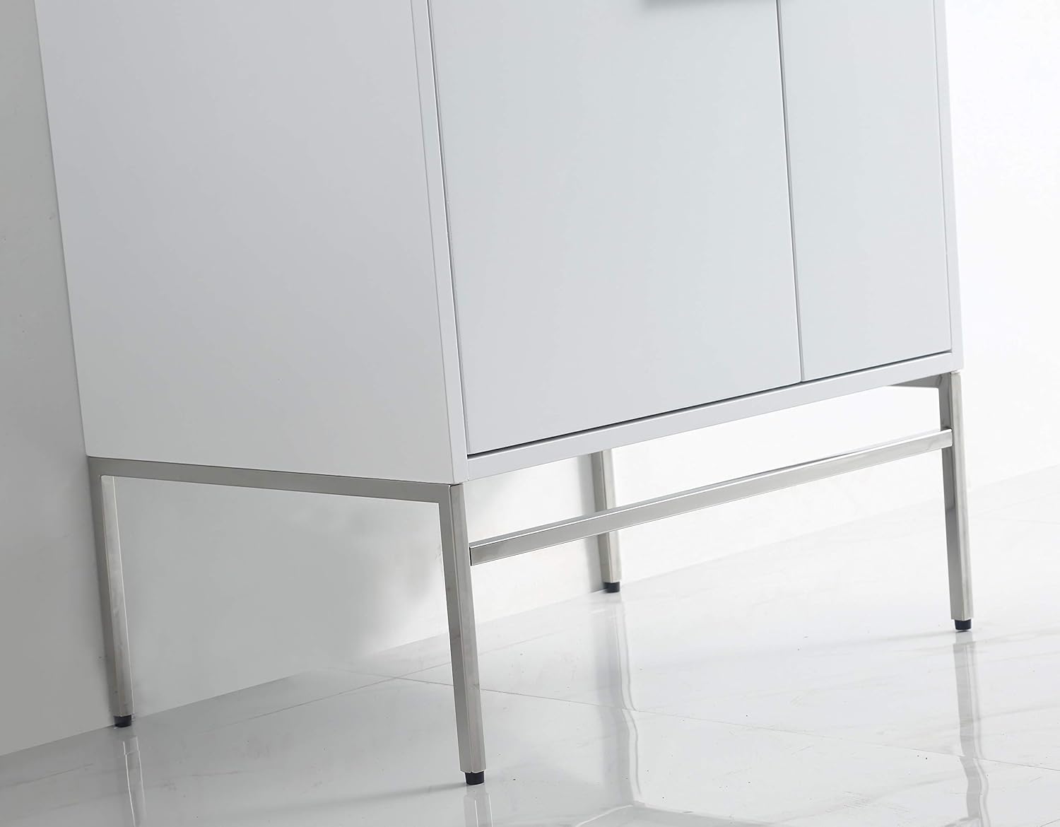 24" Kuro Contemporary Minimalistic White Bathroom Vanity CL-101WH-24ZI