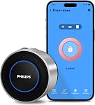 Philips Wi-Fi Smart Lock, transformez votre Deadbolt existant en une porte intelligente, intégrée WiFi, APP Télécommande, Entrée sans clé, Auto-Lock, Alarme multiple - Noir mat