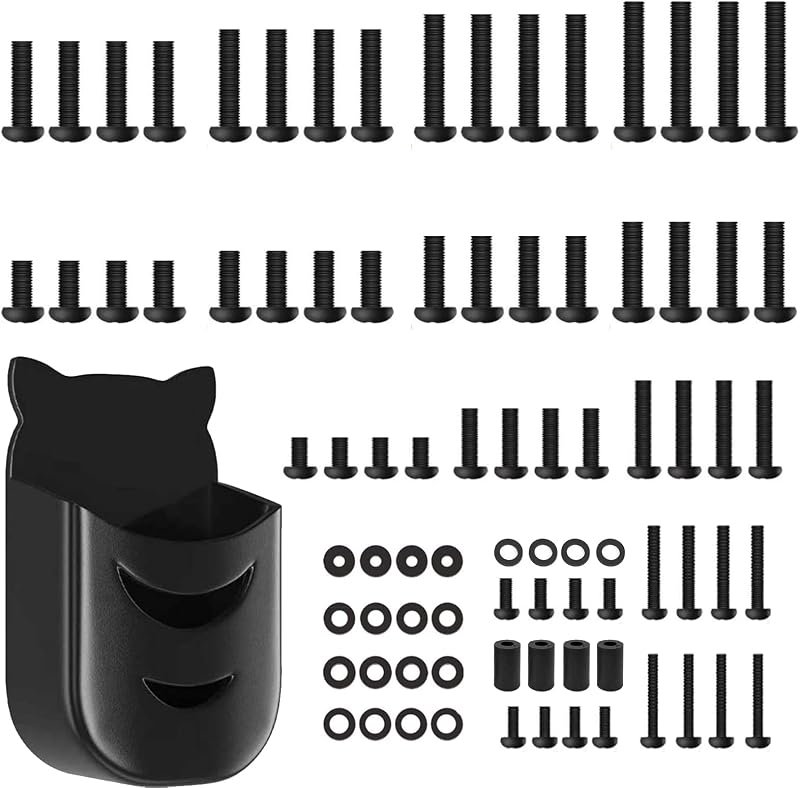 El kit de tornillos universales para montaje en TV incluye tornillos M4 M5 M6 M8, arandelas, para Samsung TCL Hisense LG Vizio Onn Sony Toshiba Insignia Westinghouse Kit de accesorios de montaje para TV con soporte para control remoto