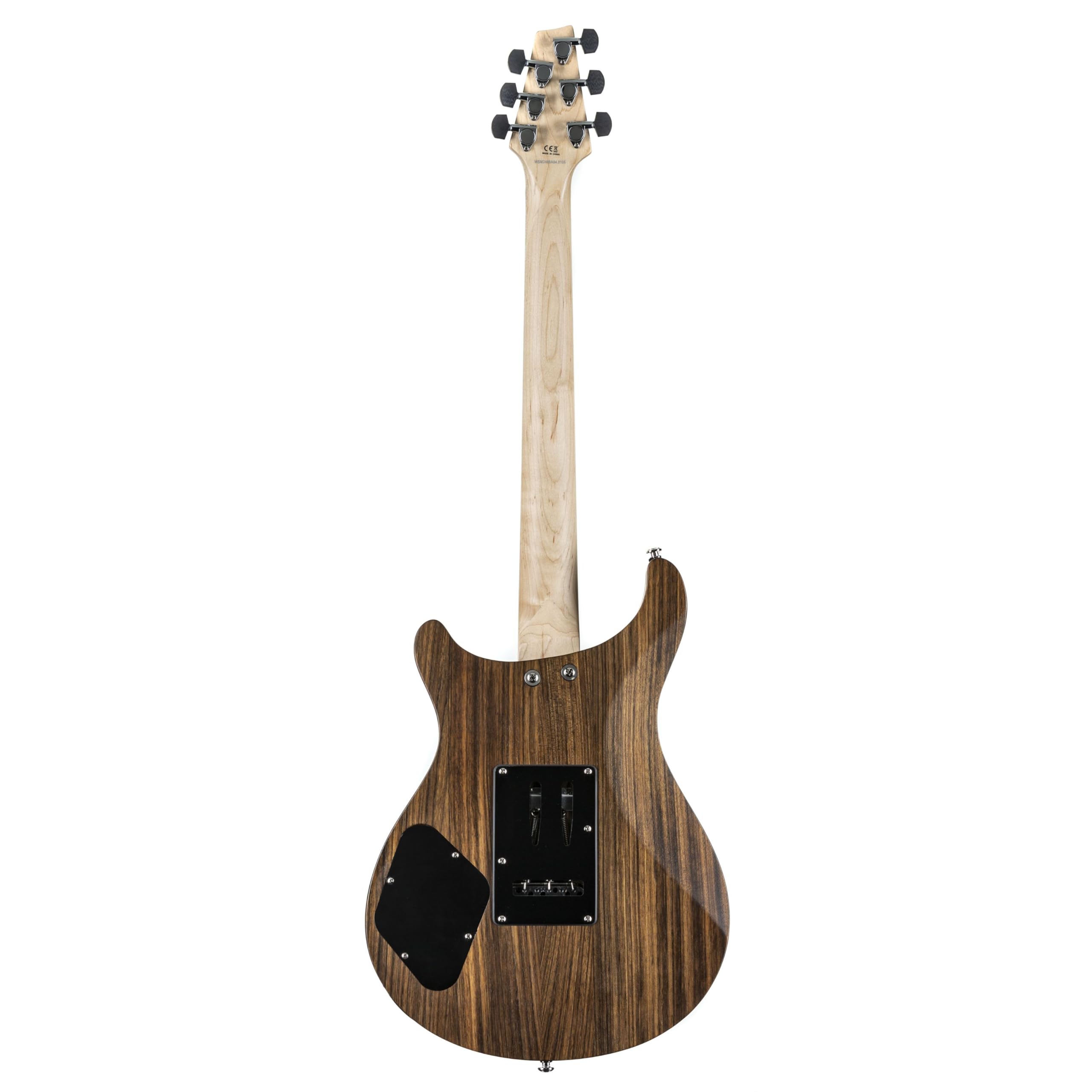 J & D Duke-20 Natural E-Gitarre, Duke Series, Ovangkol Korpus, Ahorn Hals, Wilkinson Humbucker, Wilkinson WVP Knife Edge Vibrato, Satin Finish, Geeignet für Einsteiger