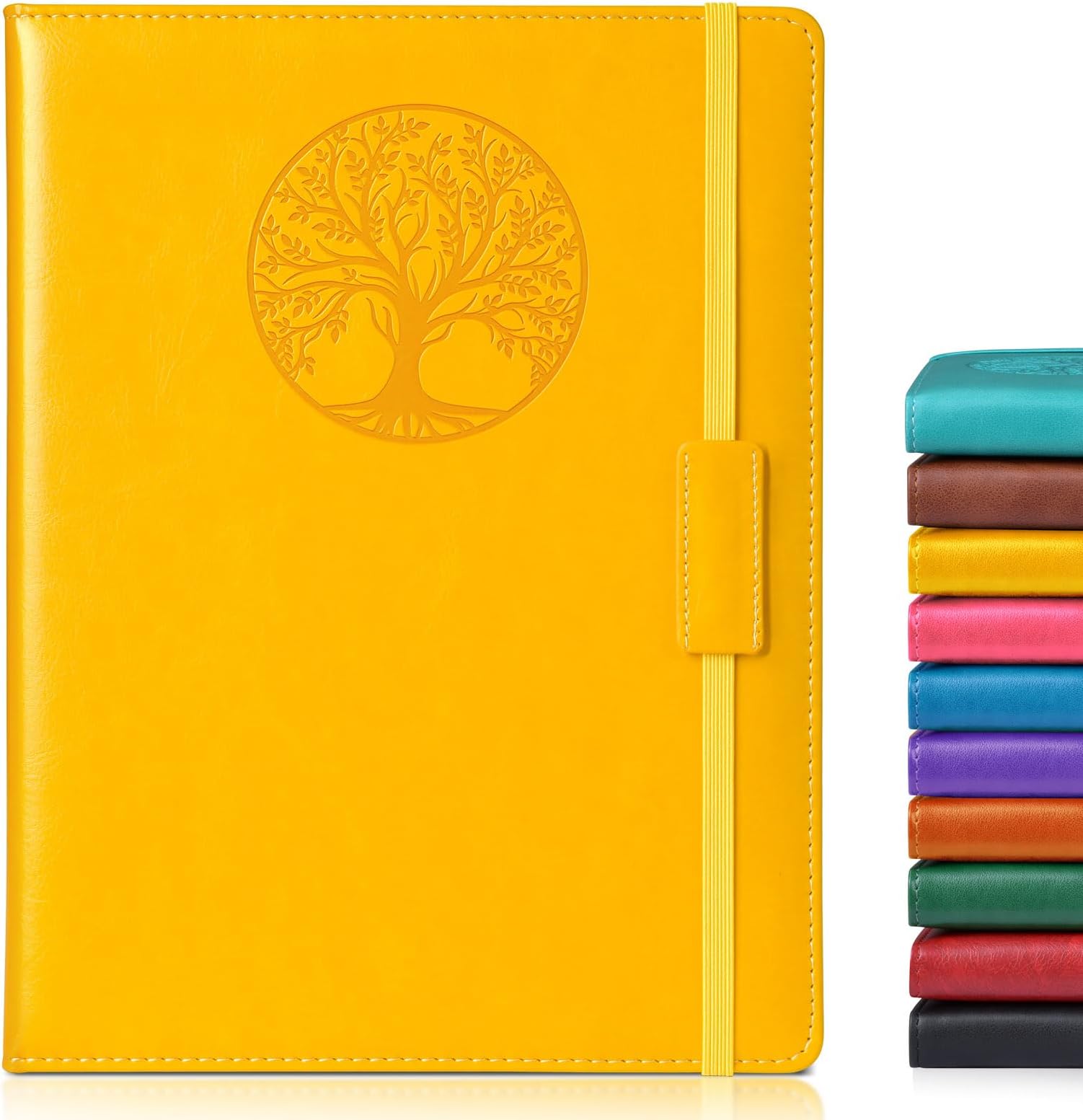 Lined Journal Notebook for Women Men,256 Pages B5 Large Hardcover Leather Journals for Writing,Travel,Business,Work & School,College Ruled Notebooks for Note Taking,Diary Notepad 7.8"×10.2"