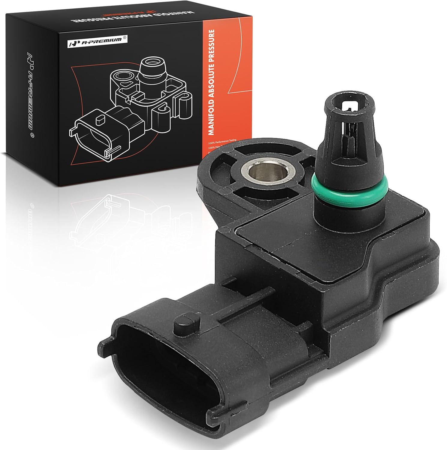 A-Premium Manifold Pressure (MAP) Sensor [4 Pins] Compatible with Mitsubishi Lancer 2007-2008 2.0L, Lancer 2009-2017 2.0L 2.4L, ASX 2013-2015 2.0L, Replace# 0261230299