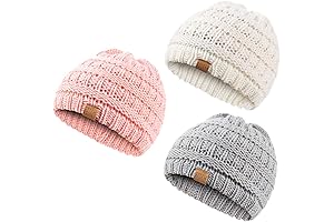 Baby Kids Winter Warm Hats, Infant Toddler Children Beanie Knit Cap Girls Boys