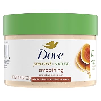 Dove Powered By Nature Smoothing Body Polish Exfoliating With 5 Natural Origin Ingredient Blend For Skin Care 10.5 oz Pack of 1