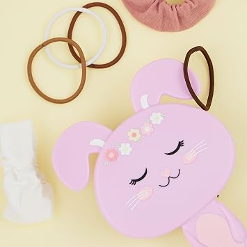 Hairbrush -1pc Cute Animal Character Hairbrusw/Gentle Bristles,Bunny