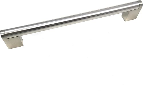 Miniatura 2 de Laurey 87804-10 Inch - Tirador de herrajes para gabinete Tribeca Modern de 10.079 in, níquel satinado