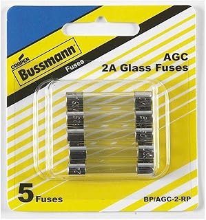 Bussmann AGC-2 250V Glass Fuse (Pack of 5)