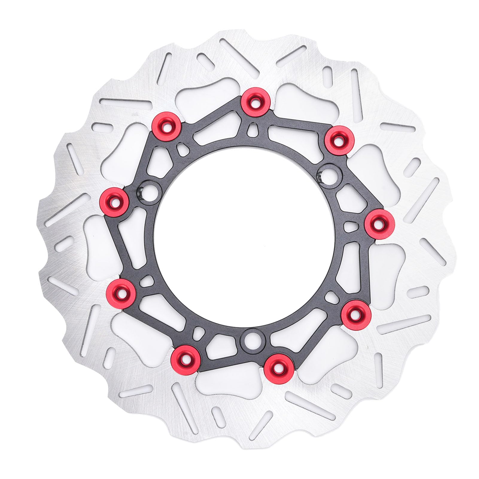 Zestaw Tarcz Hamulcowych do Motocykla, Zwiększona stabilność (Red)