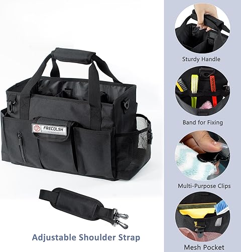 Miniatura 4 de Organizador de limpieza para proveedores de limpieza, con bolsillos para artículos esenciales de limpieza de la casa, organizador de limpieza, bolsa