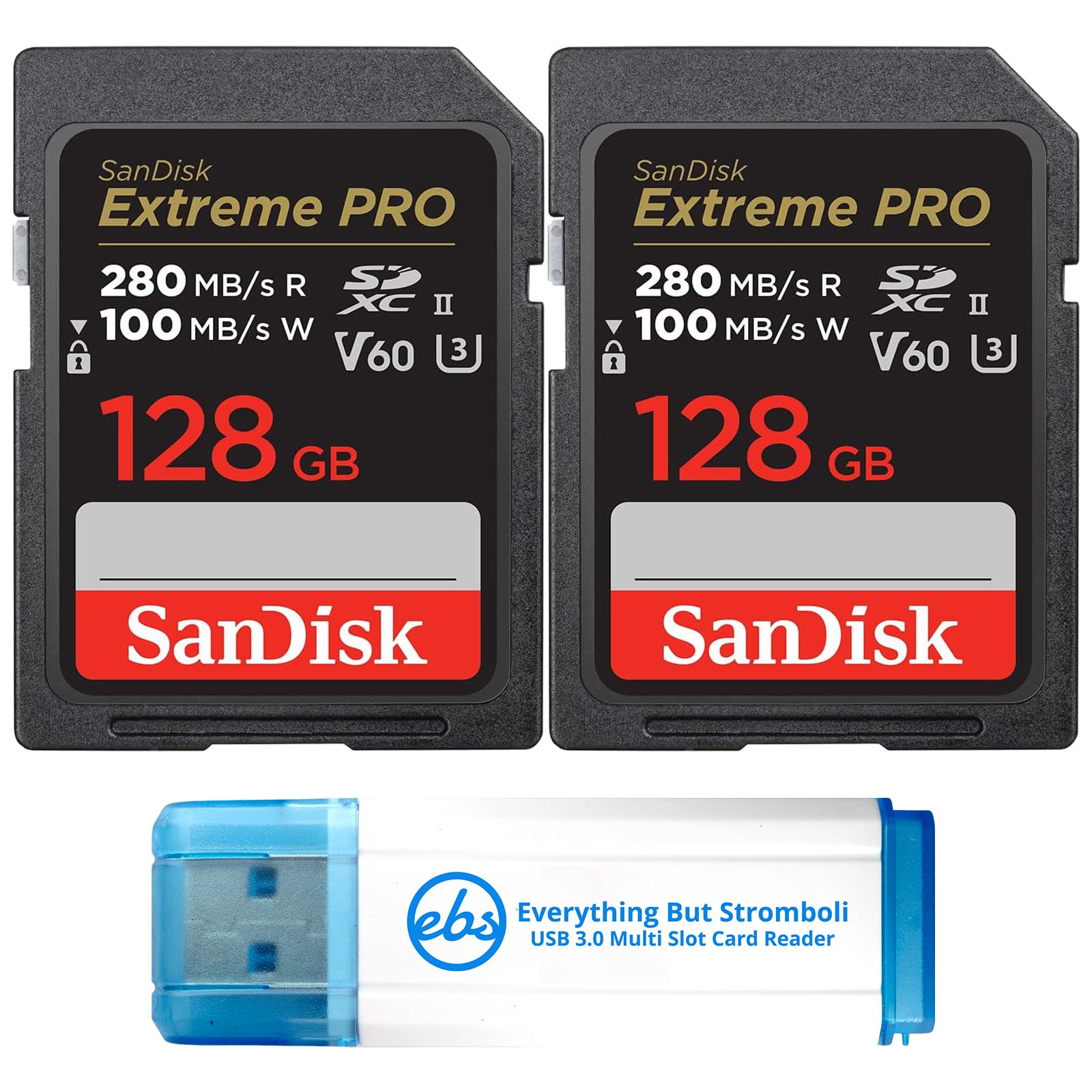 Amazon | SanDisk UHS-II 128GB Extreme Pro SDXC メモリーカード 2枚