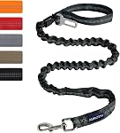 AUROTH Heavy Duty Bungee Dog Leash for Medium Large Breed Dogs, No Pull Leashes for Shock Absorption with Car Seat Belt, 2 Padded Handles 4.5FT 6FT Training Dog Leash