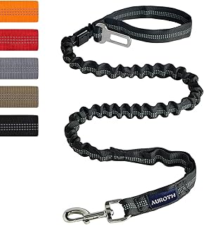 AUROTH Heavy Duty Bungee Dog Leash for Shock Absorption