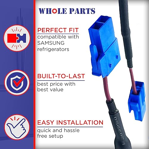 Miniatura 4 de Whole Parts DA47-00244W - Conjunto de calentador de descongelación para refrigerador, reemplazo y compatible con algunos refrigeradores Samsung,