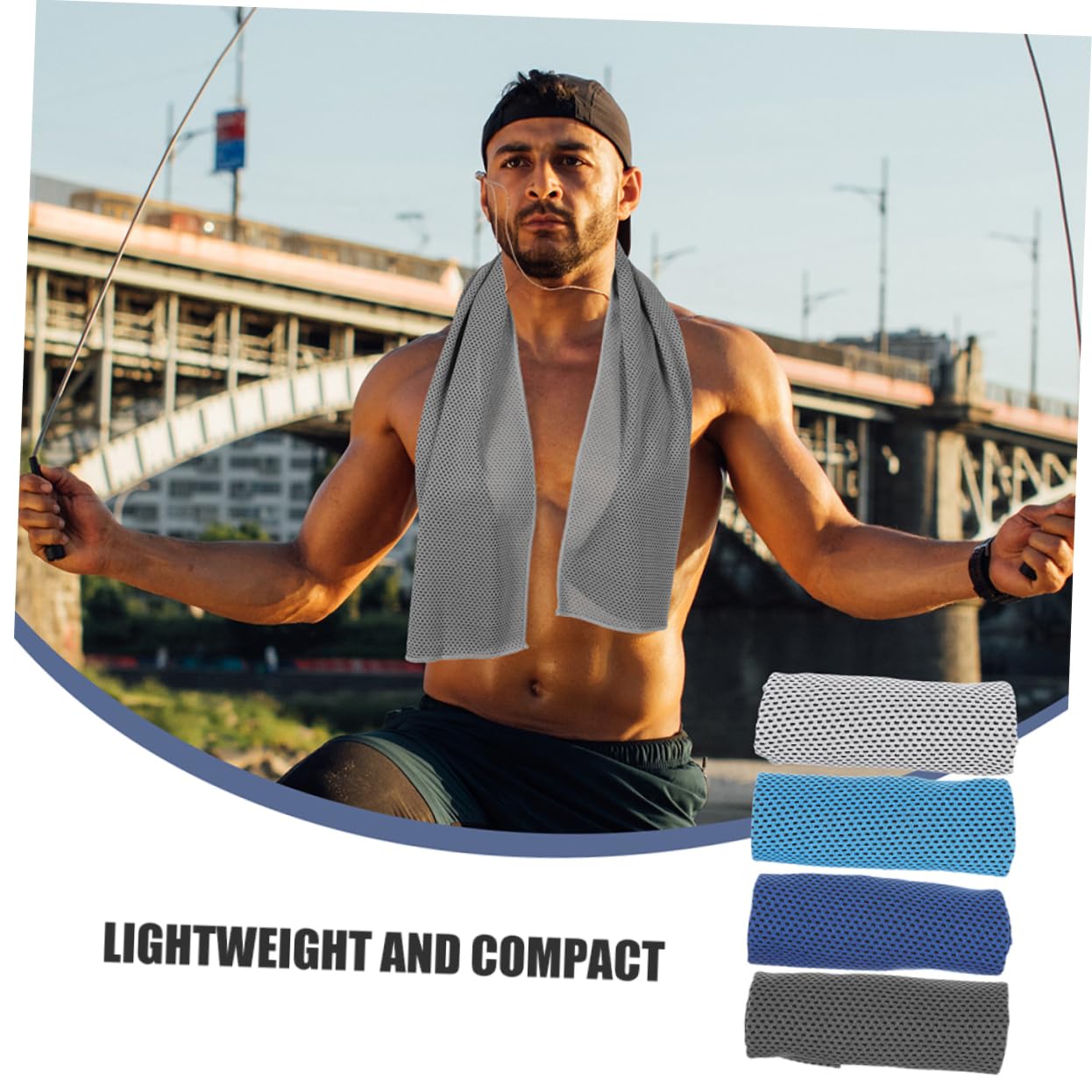 BESPORTBLE 16pezzi Asciugamani Rinfrescanti Microfibra Da Asciugatura Rapida e Assorbente Teli Leggeri Per Sport Fitness Yoga e Attività All Aperto