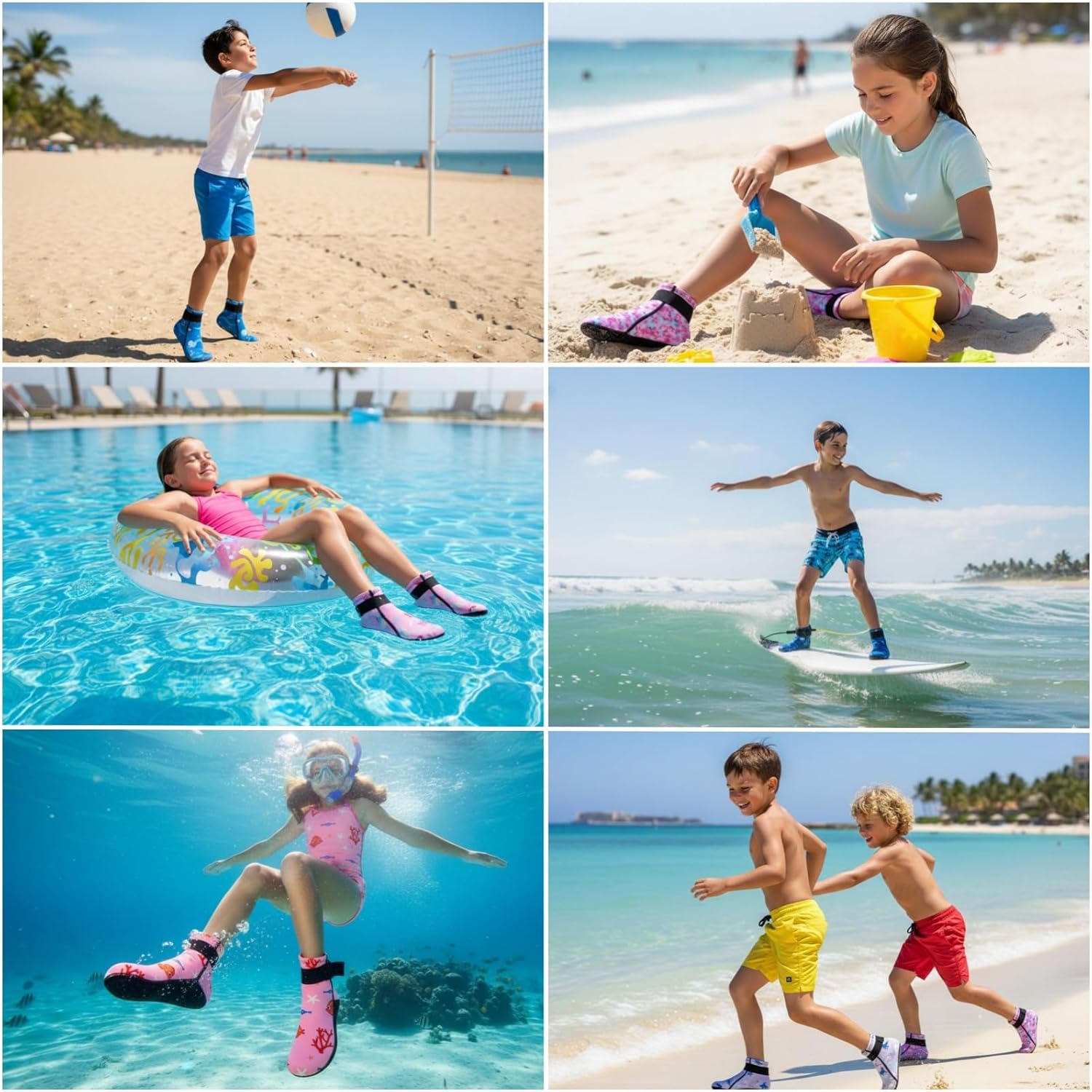 Gogokids 3mm Neoprene Wetsuit Socks for Kids, Keep Warm Toddler Water Socks, Anti-Scratch, Non-Slip, and Anti-Scald - Image 8