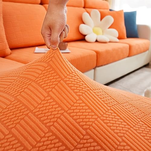 Miniatura 4 de Funda universal para sofá modular, fundas elásticas de 18 x 18 pulgadas para sofás, cojines de sofá de repuesto en forma de L, funda de almohada