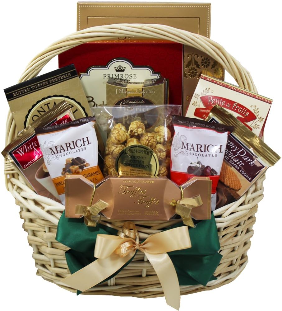 Sweet Sensations Cookie, Candy and Treats Gift Basket MEDIUM (Chocolate Option)