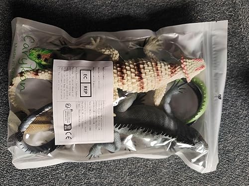 Miniatura 8 de 4PCS Simulación Gran Lagarto Desierto Camaleón Plástico Estiramiento Juguete 14 Pulgadas De Largo (Lagarto