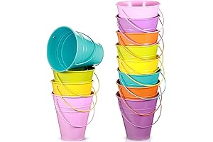 Sadnyy 12 Pack Pastel Easter Buckets with Handle