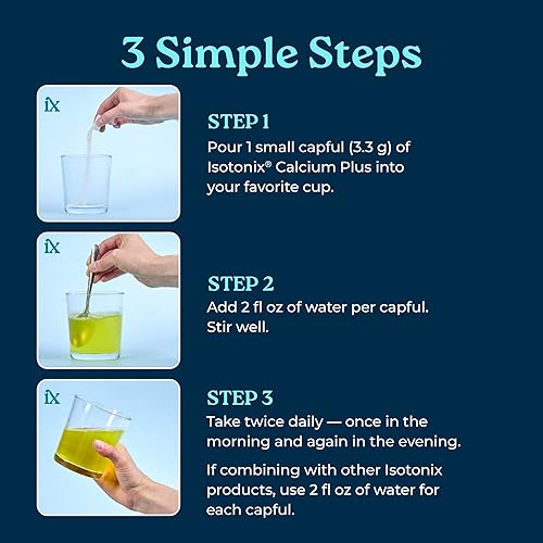 Miniatura 5 de Isotonix Calcium Plus de Market America proporciona al cuerpo una mezcla óptima de calcio, vitamina D3, magnesio, vitamina C y boro en una solución