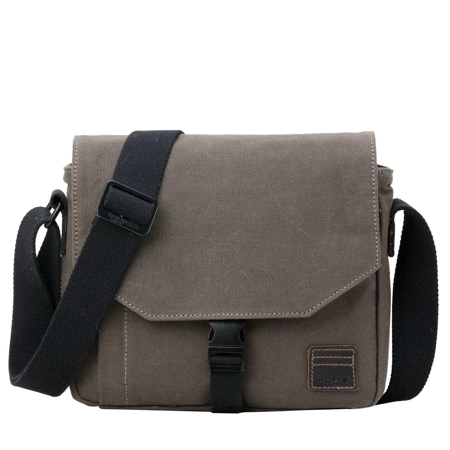 canvas leather messenger bag