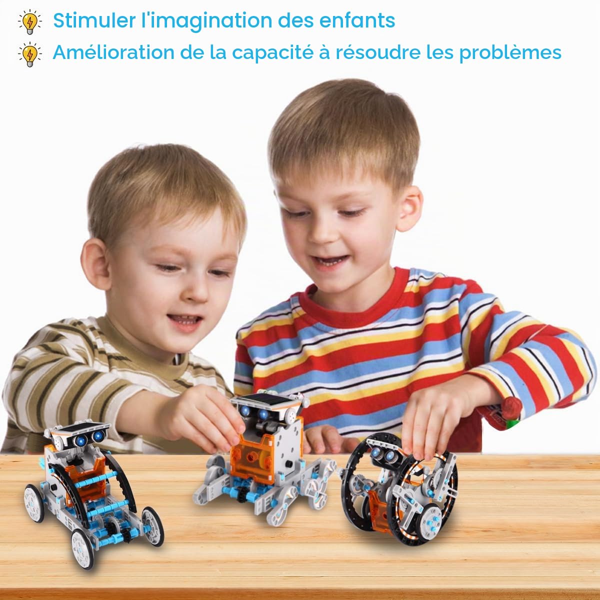 ACELIFE STEM Kit robot solaire, 12 en 1, jouet de construction, alimenté par l'énergie solaire, pour enfants âgés de 8 à 12 ans, garçons et filles, cadeau d'anniversaire