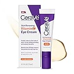 CeraVe Skin Renewing Vitamin C Eye Cream, Vitamin C, Hyaluronic Acid, Ceramides & Caffeine, Under Eye Cream For Dark Circles and Puffiness, Fragrance Free & Ophthalmologist Tested, 0.5 Fl. Oz