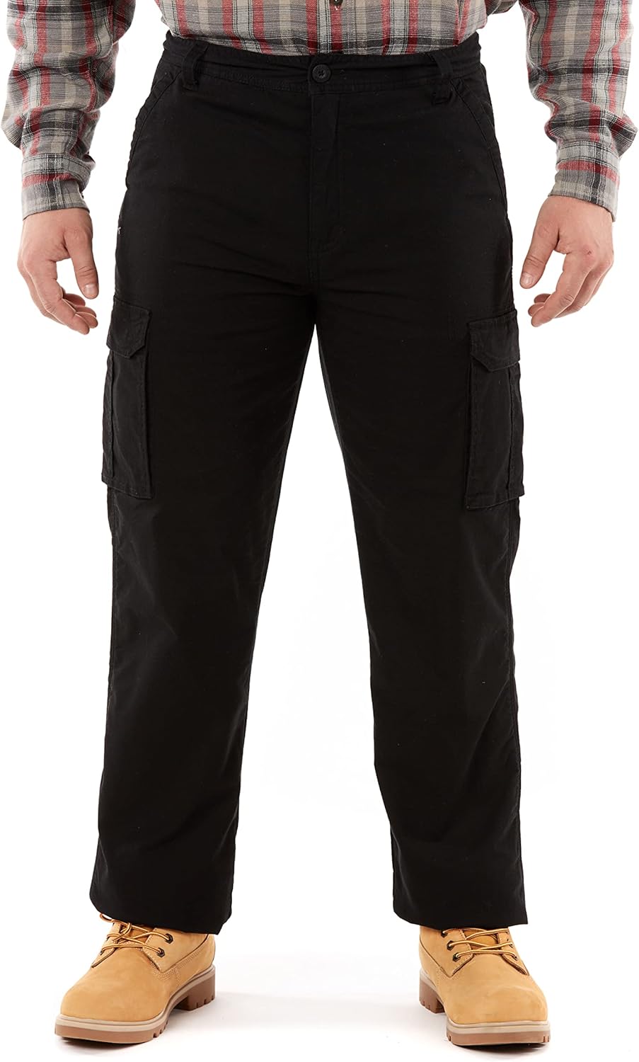 Smith's Workwear Mens Print Fleece Lined Cargo Canvas Pant