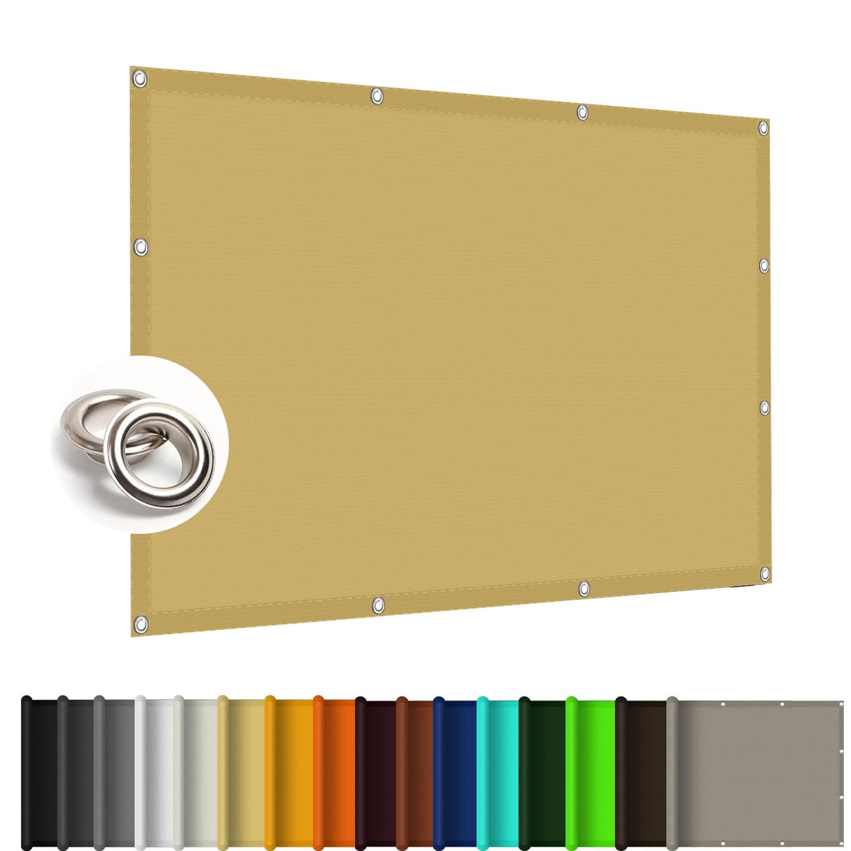 Voile d'ombrage anti-UV 3x10m indéchirable pour grande terrasse