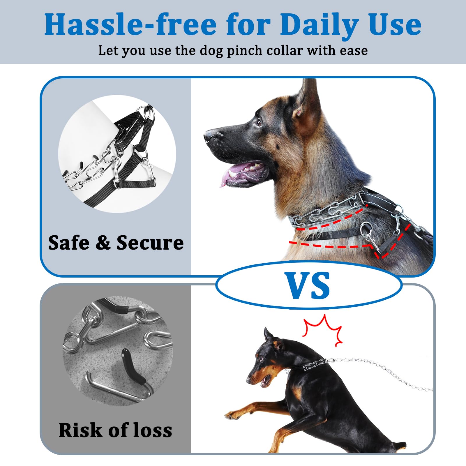 Fit Prong Collar Pinch Collar Using A Choke Collar For Training