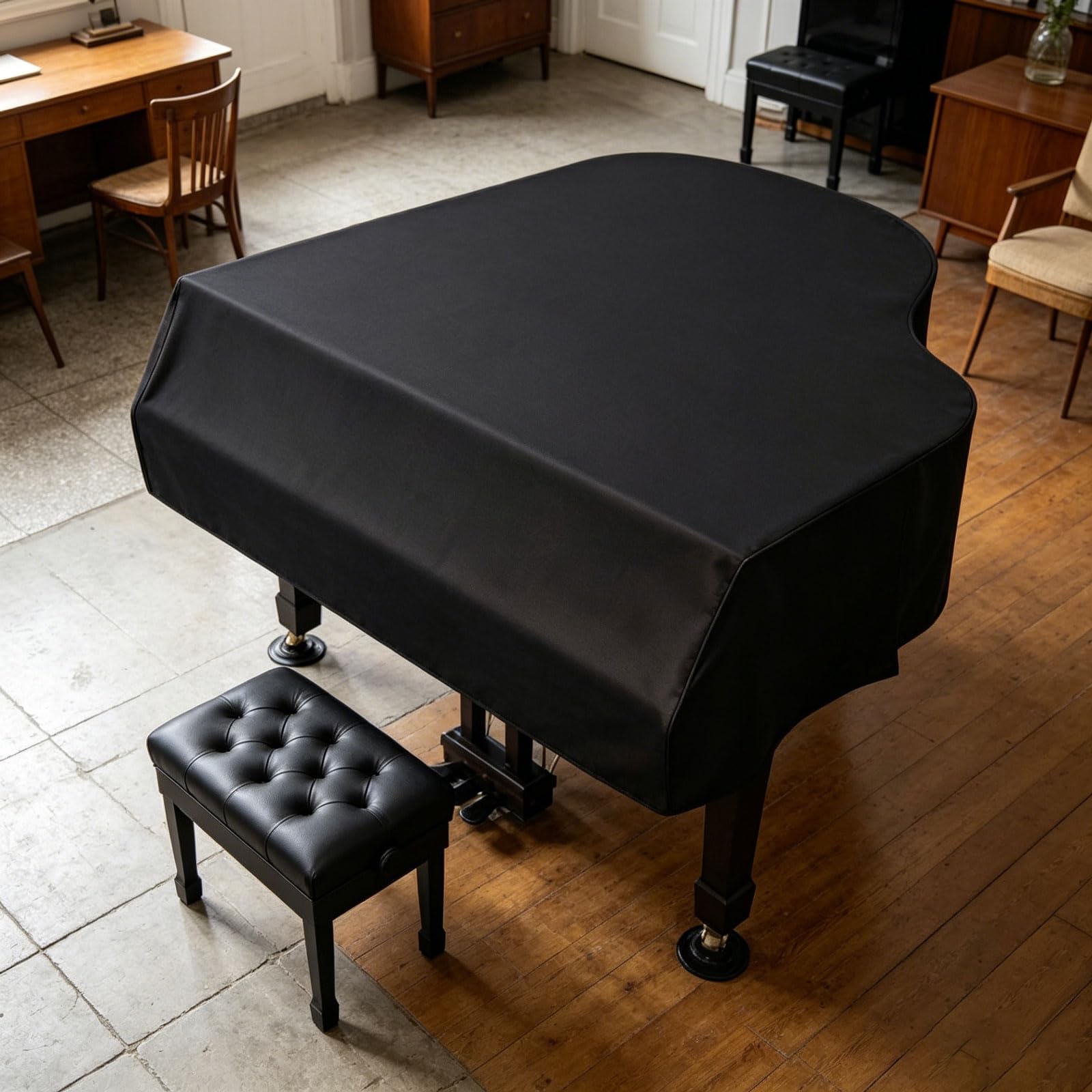 Enigmaire Protective Cover For Upright Pianos,Household Dustproof Piano Cover,washable Multicolor Multiple Protective Piano Cover,Soft,Decorated,for Most Standard-Sized Upright Pianos