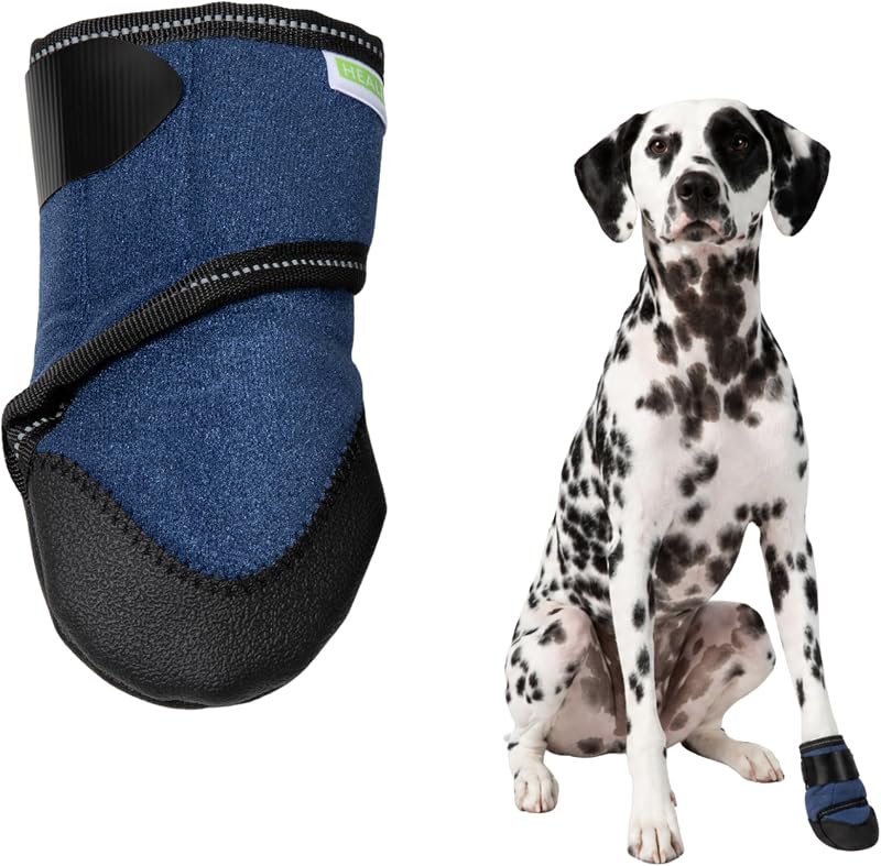 Protetor de Pata para Cães Healers PetCare com Solado de Borracha Antiderrapante, Tamanho Médio, Unidade