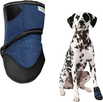 Healers PetCare Medical Dog Boot, Single, No Gauze, Medium | Single bootie, gauze sold separately, breathable knit, non-slip rubber sole, adjustable Velcro strap