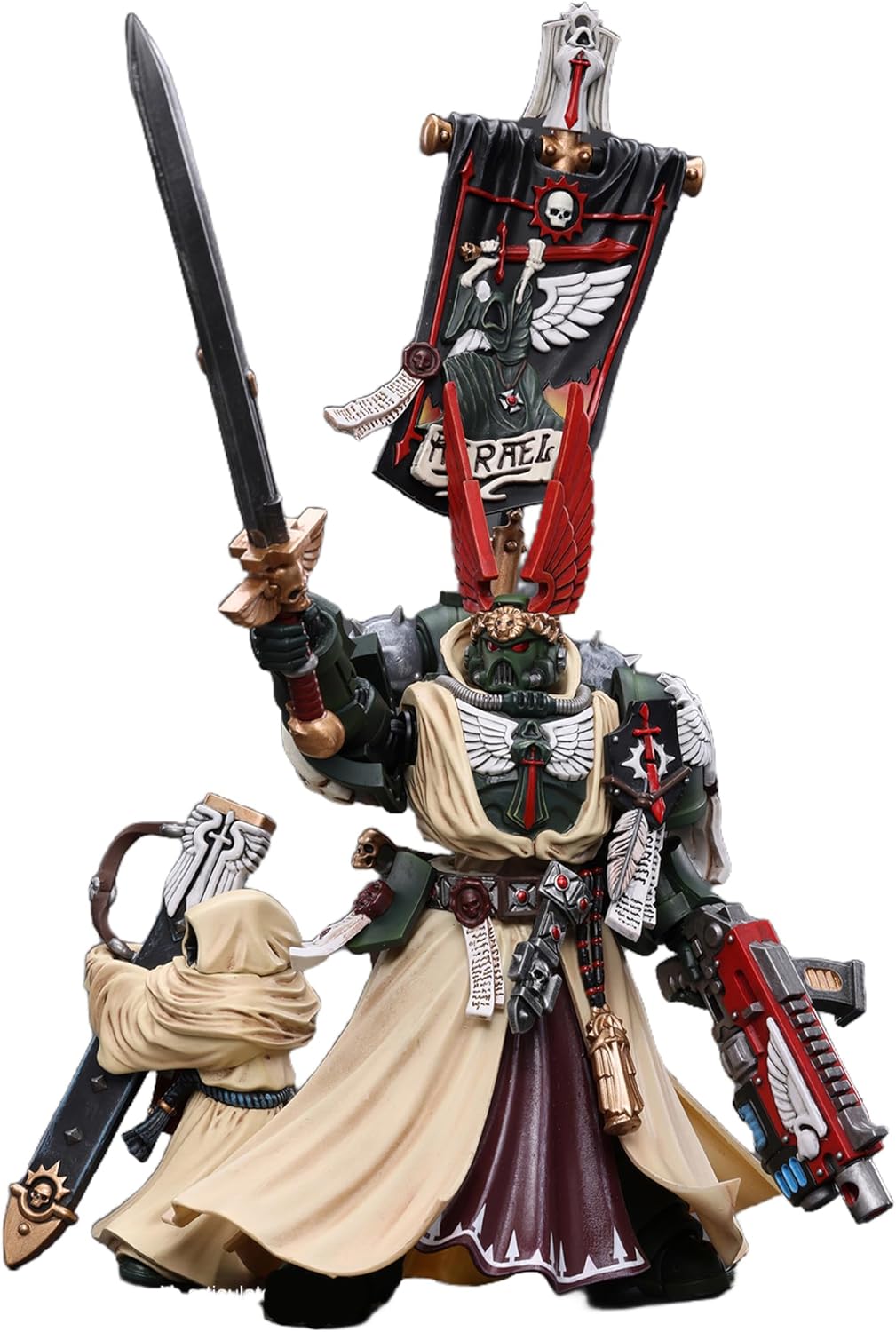JOYTOY 1/18 Action Figures - Warhammer 40,000 Dark Angels Master with Power Fist - 5‘’,Classic Character,Collectible,Age 15 and Above