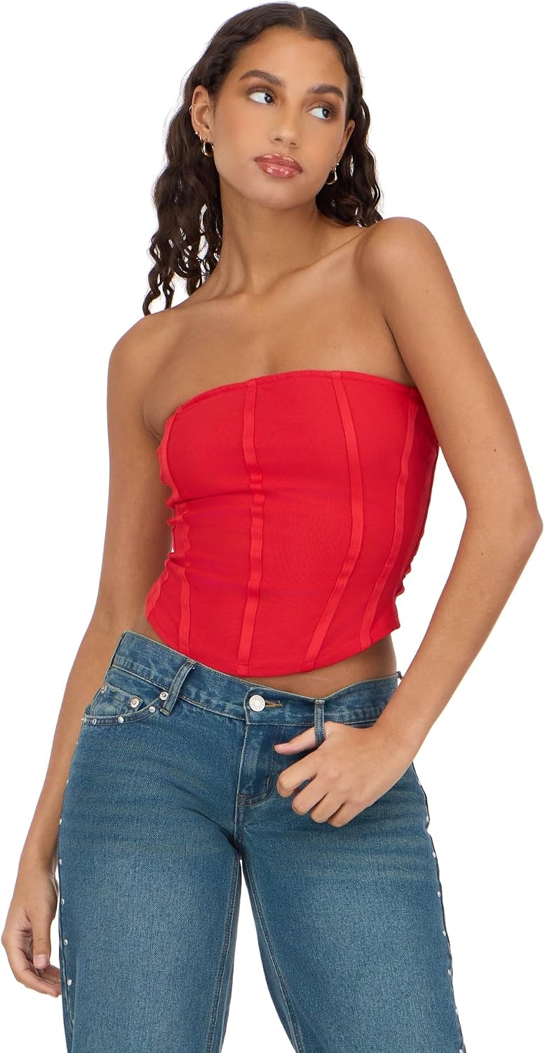 Forever 21 Women's strapless bustier corset