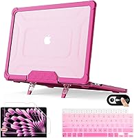 Vista 10 de Mektron Funda resistente 2025/2024/2023 para MacBook Air de 15 pulgadas con chip M4/M3/M2 modelo A3241/A2941/A3114, carcasa rígida protectora a