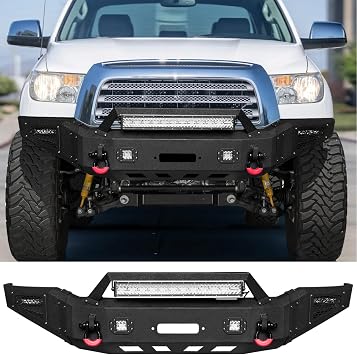 Vijay Front Bumper Fits 2007-2013 Tundra with Winch Plate and Lights