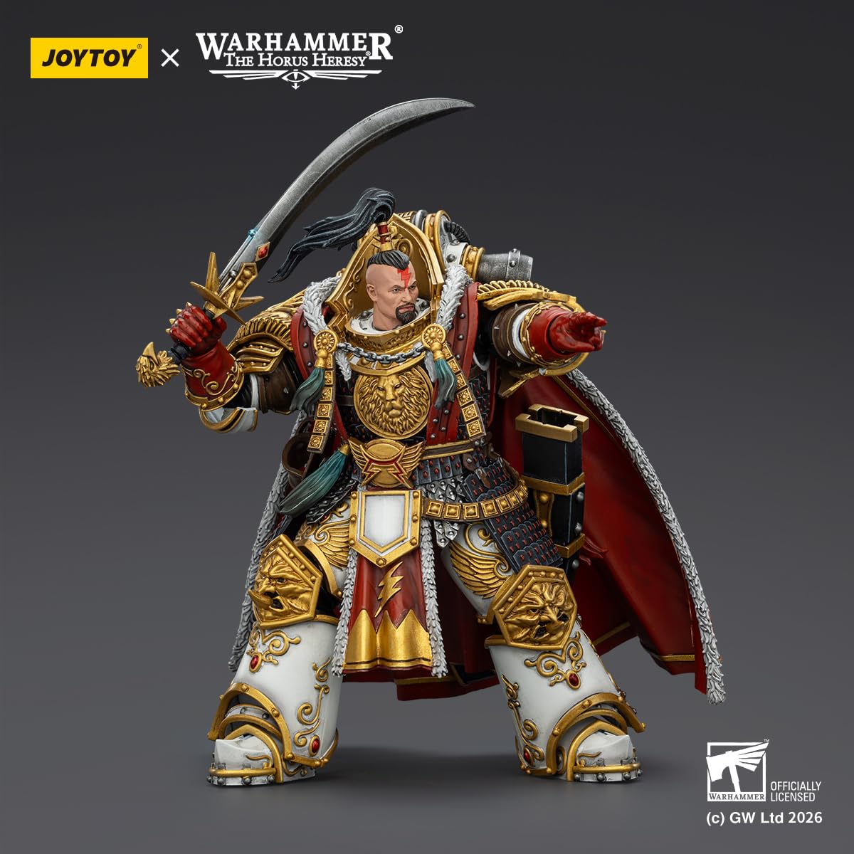 TOYVERSE JOYTOY Warhammer The Horus Heresy White Scars Jaghatai Khan Primarch z V Legion skala 1/18 figurka figurka postaci od 15 lat