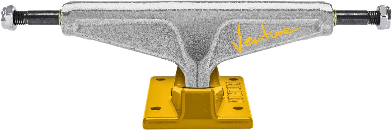 Venture '92 Team Polished/Yellow Skateboard Trucks - Set of 2 (5.6(8.25" Axle))