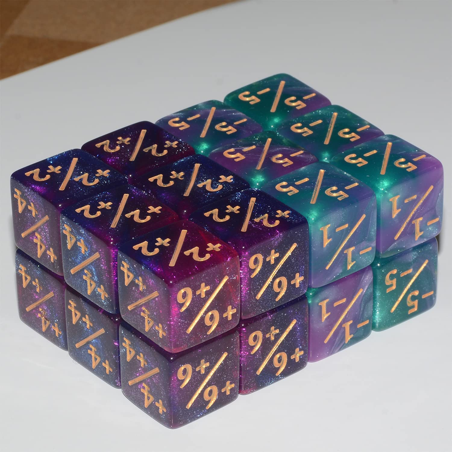 Amazon.com: Six Sided Dice Set, 24Pieces Galaxy Counter Dice Token