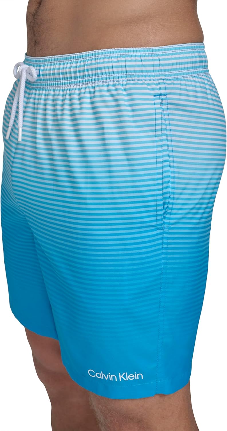 Calvin Klein Men's Swim Swim Trunk,Blue,XX-Large