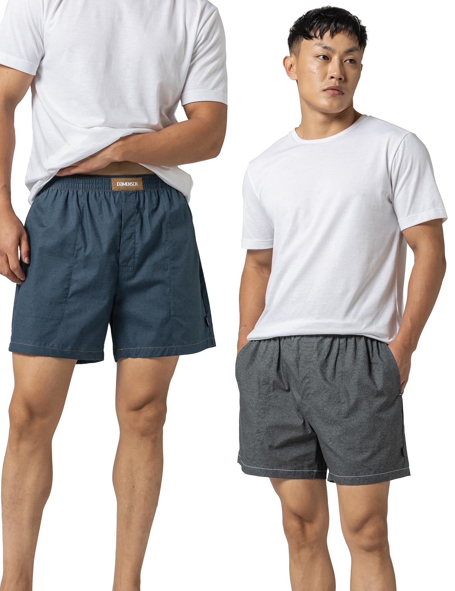 Regular Fit Solid 100% Soft & Durable Cotton Boxer Shorts Dual Pockets Anti-Bacterial Moisture Wicking Microfibre Waistband Ultra-Light Boxers for Men-image-21