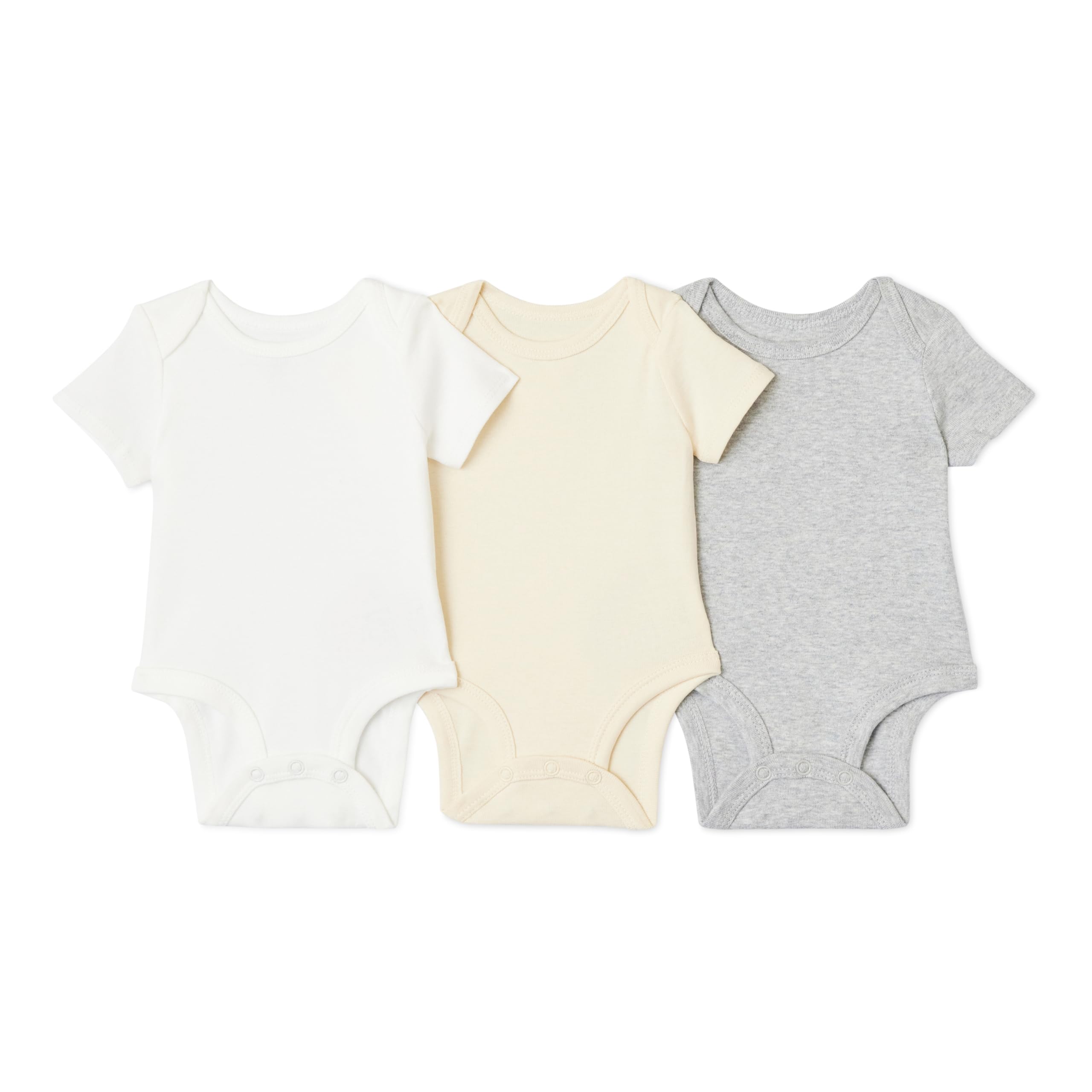 Amazon Essentials Bodis para Bebé de Algodón de Manga Corta Unisex bebé, Pack Múltiple