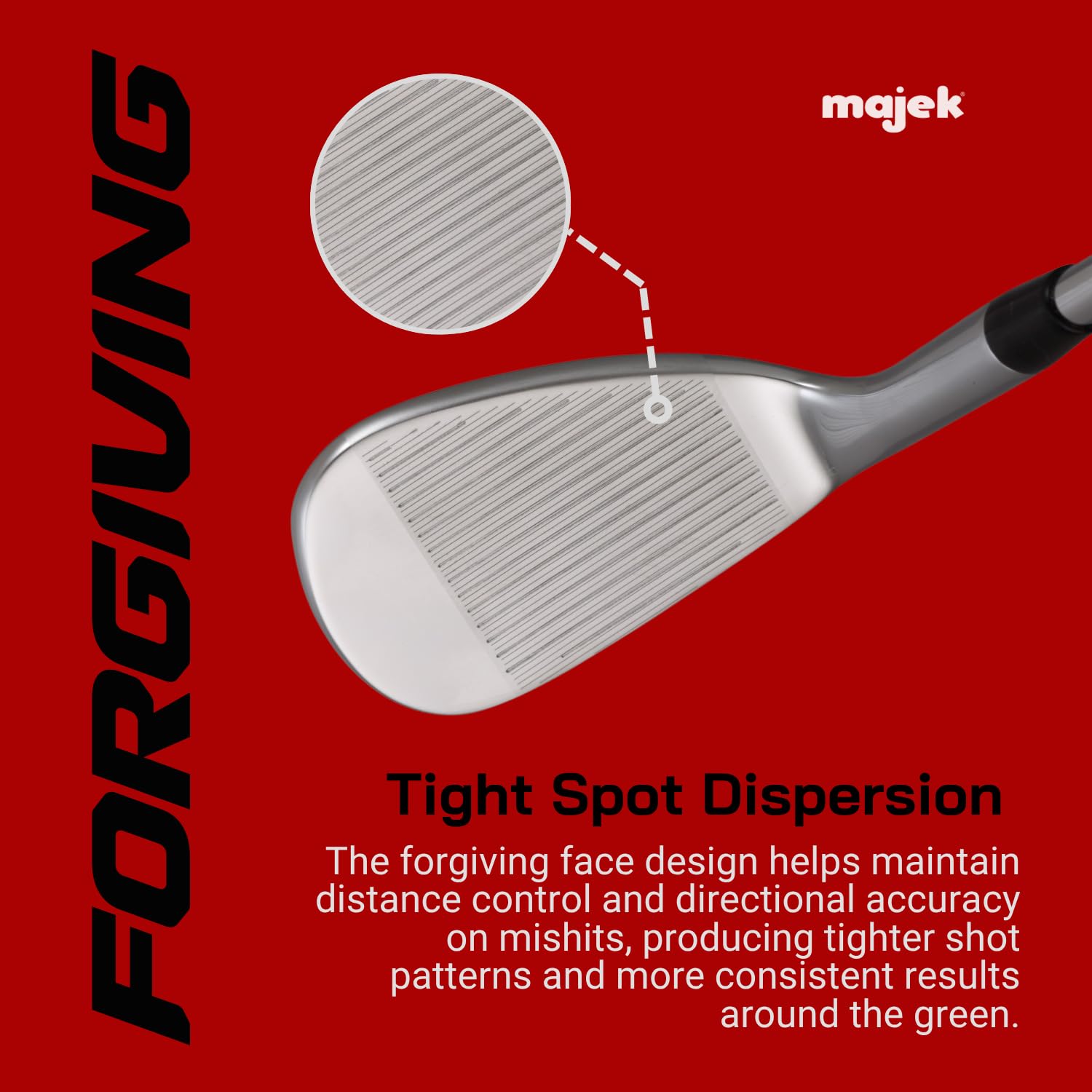 Majek Golf Damen Komplett Keil Set: 52° Gap Wedge (GW), 56° Sandkeil (SW), 60° Lob Wedge (LW) Rechtshänder Damen Flex Steel Schaft