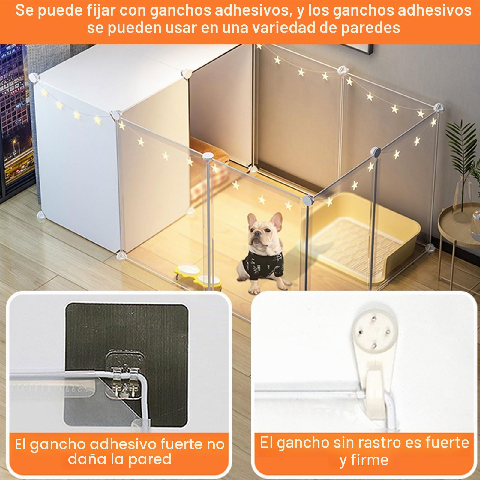 Jaula para Conejos de Interior, Parque para Mascotas, Parque para Animales Pequeños, Jaula para Conejos, Conejillos de Indias, para Hurones, Gatitos, Conejitos