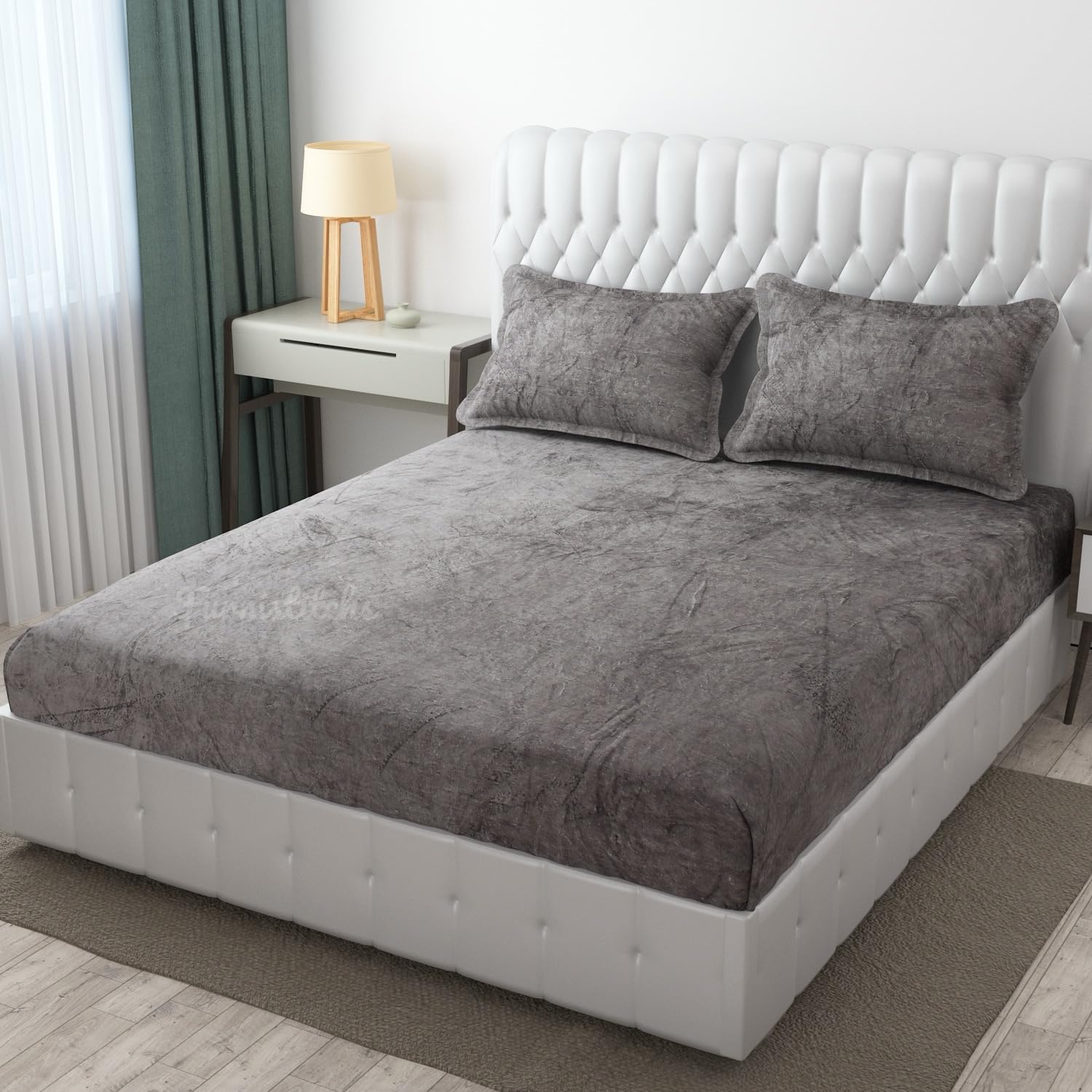 Velvet Warm Winter Bedsheets - King Size -13