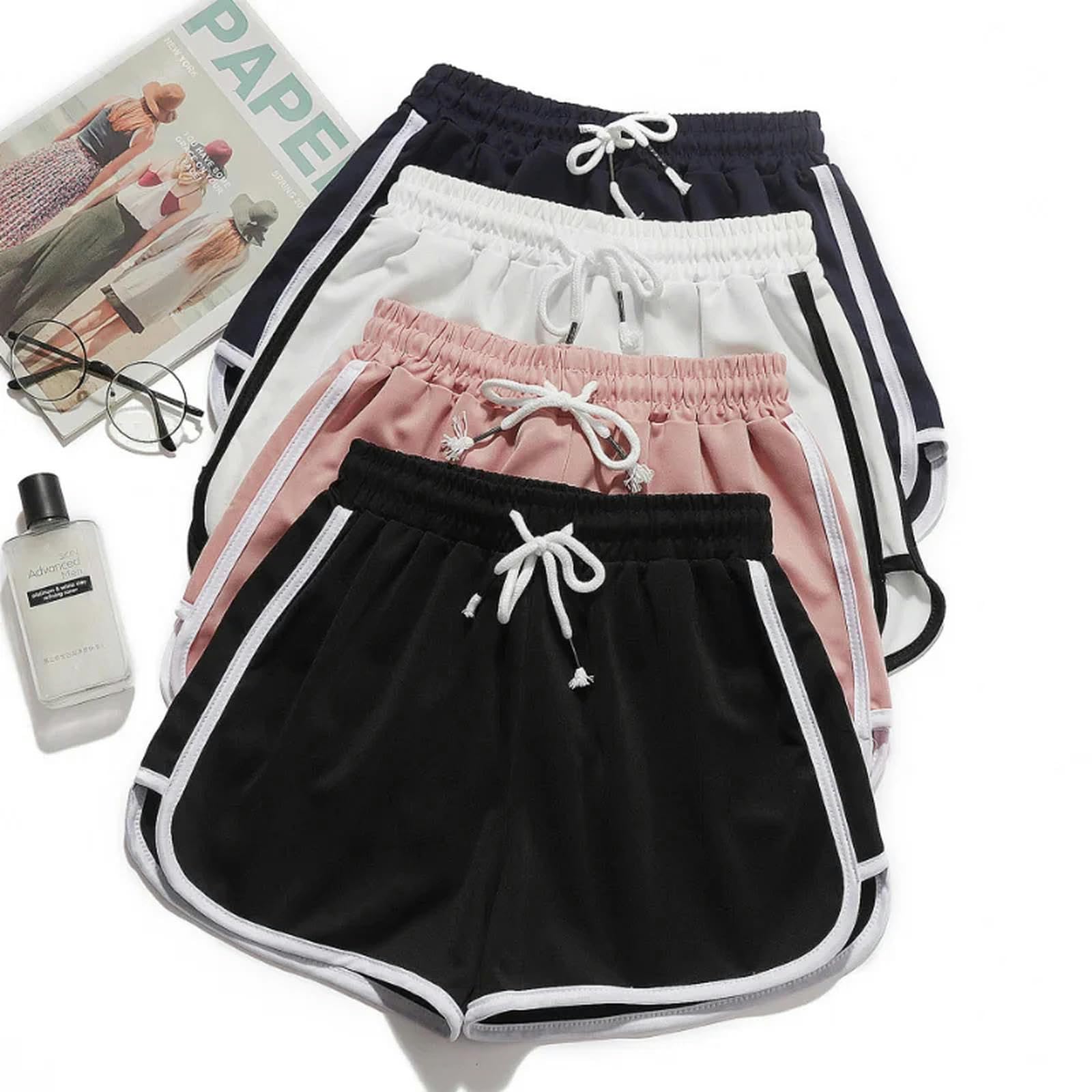 Pantaloncini Donna Pantaloncini Casual della Moda Estiva Shorts Shorts Lady Casual Lady Elastic Waist Short Pants