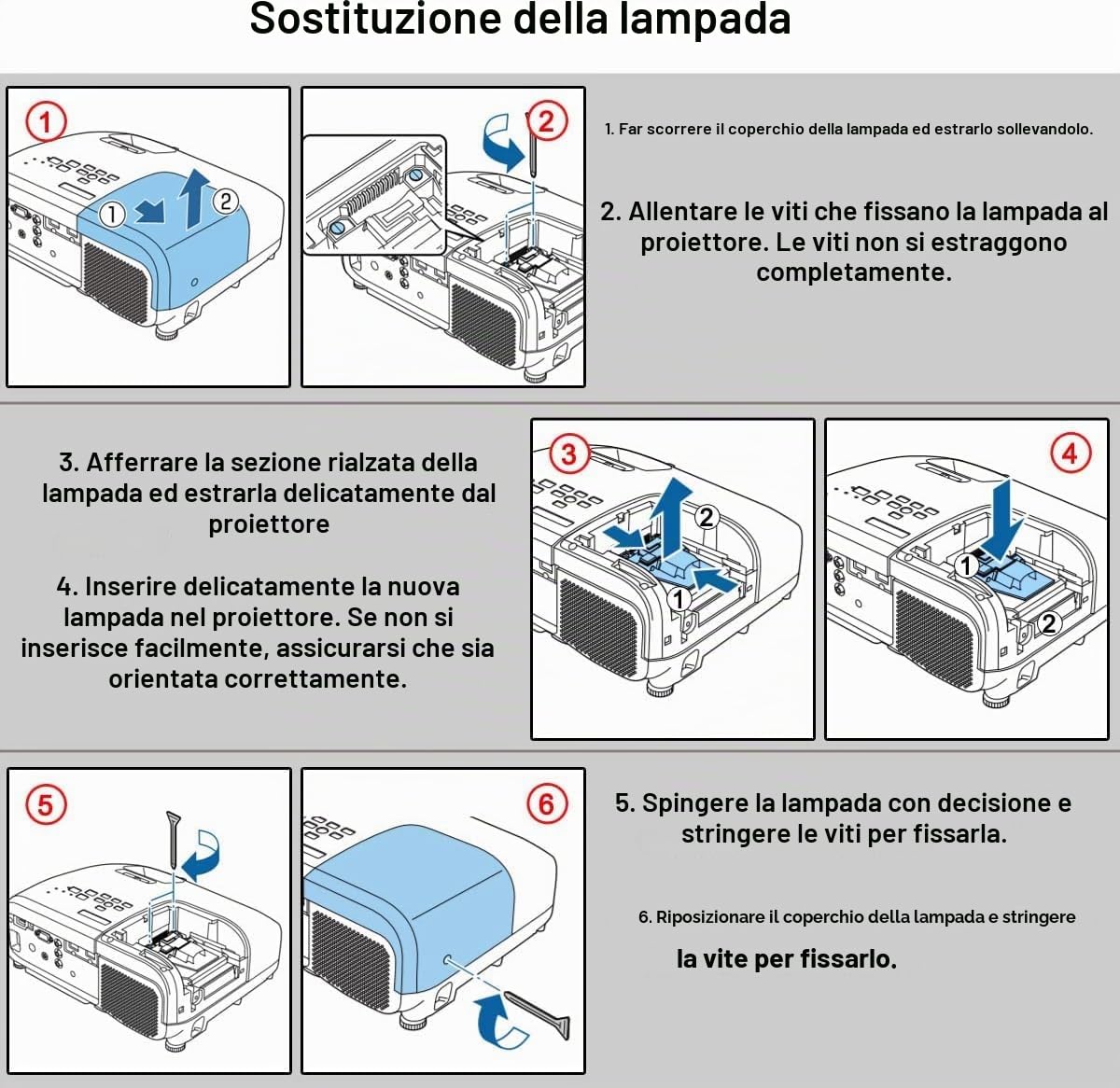 Lampada per Proiettore per Epson ELPLP88 ELPLP87 ELPLP78 EH-TW5210 EH-TW5300 EH-TW5350 EH-TW490 EH-TW570 EH-TW5100 EH-TW5200 EB-S04 EB-S27 EB-S31 EB-U04 EB-U32 EB-S03 EB-S17 EB-S18 EB-W03