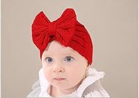 Vista 16 de Gorro de punto para bebé con lazos lindos turbante para envolver el sombrero (MZ6)